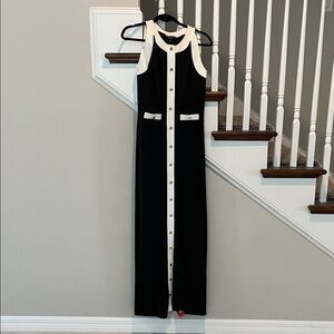 Caroline Constas Alina Colorblocked Maxi Dress NWT 🖤🤍